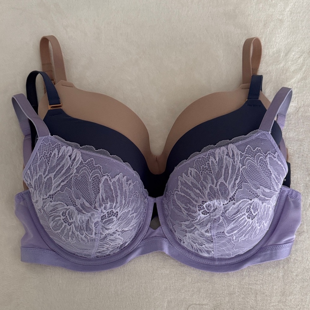 Soma Bra Trio: Perfect Coverage: Bodify & Lightly Lined Lace 34DDD